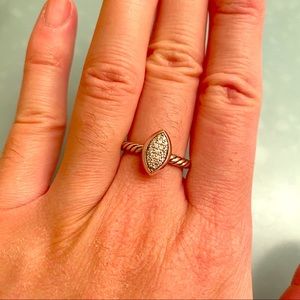 David Yurman Diamond Pave Marquis Ring